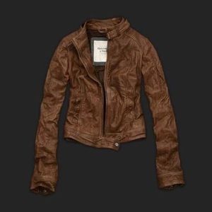 Abercrombie&Fitch Women’s Leather Jacket SzMedium